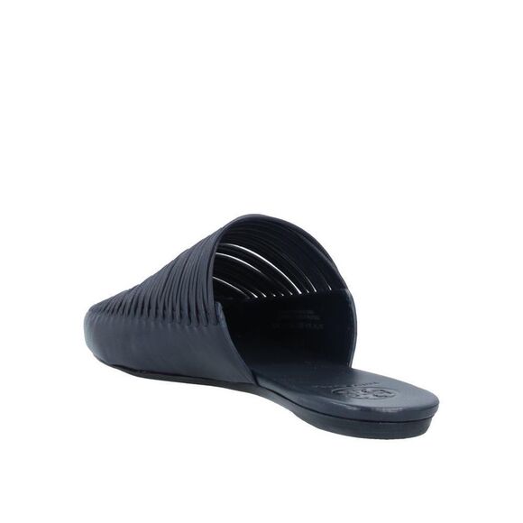 NEW Tory Burch Sienna Navy Leather Pointed Toe Flat Mules Size 6 - Picture 5 of 7